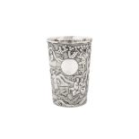 A late 19th / early 20th century Chinese export silver beaker, Canton circa 1900 by Shan Zang retail