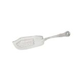 A George IV sterling silver fish slice, London 1825 by John, Henry, Charles Lias