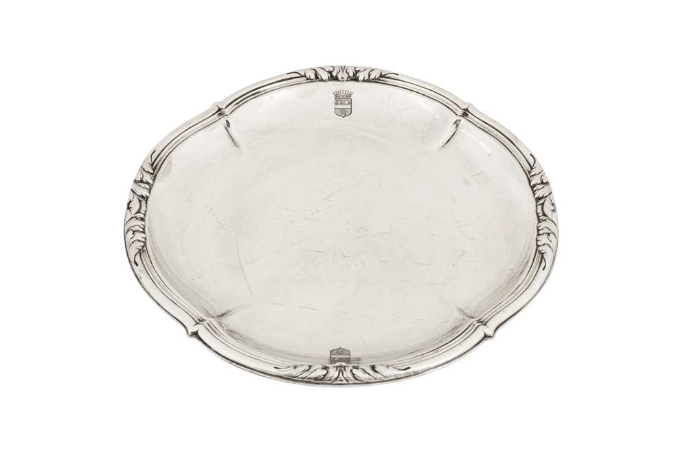 A late 19th / early 20th century French 950 standard silver dish, Paris circa 1900 by Gustav Keller