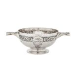 A George V Scottish sterling silver quaich, Glasgow 1912 by Lawson and Co