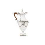 A George III sterling silver ewer, Sheffield 1778 by Richard Morton and Co