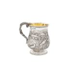 A George IV sterling silver christening mug, London 1828 by messrs Lias