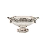An Elizabeth II sterling silver twin handled bowl, London 1977 by Garrard