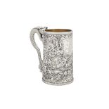 Penang interest – A rare mid-19th century Chinese export silver mug, Canton dated 1869 by Shan, mark