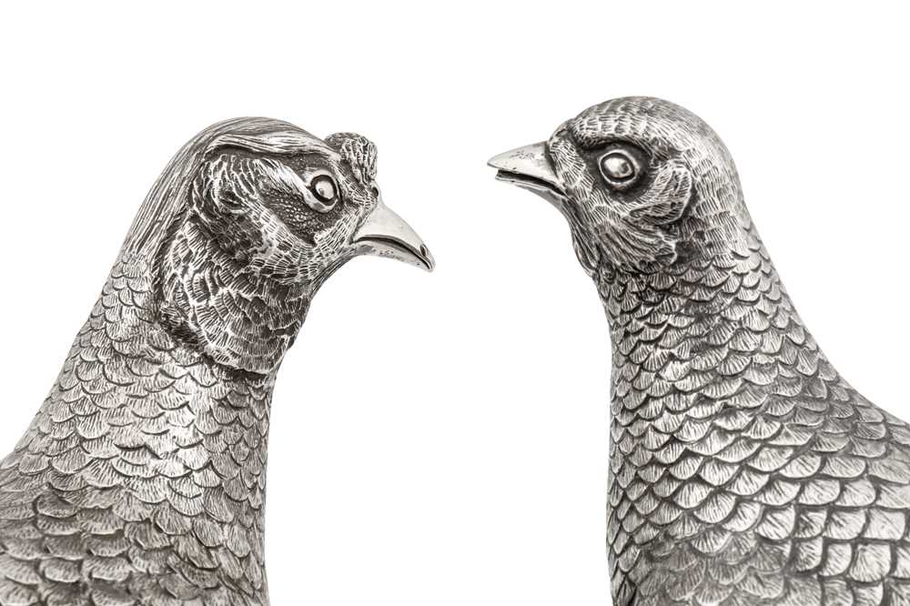 A pair of Elizabeth II sterling silver table ornaments, London 1964/67 by Comyns - Image 5 of 7