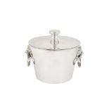 An Elizabeth II sterling silver ice bucket, London 1969 by Comyns retailed by Dunhill