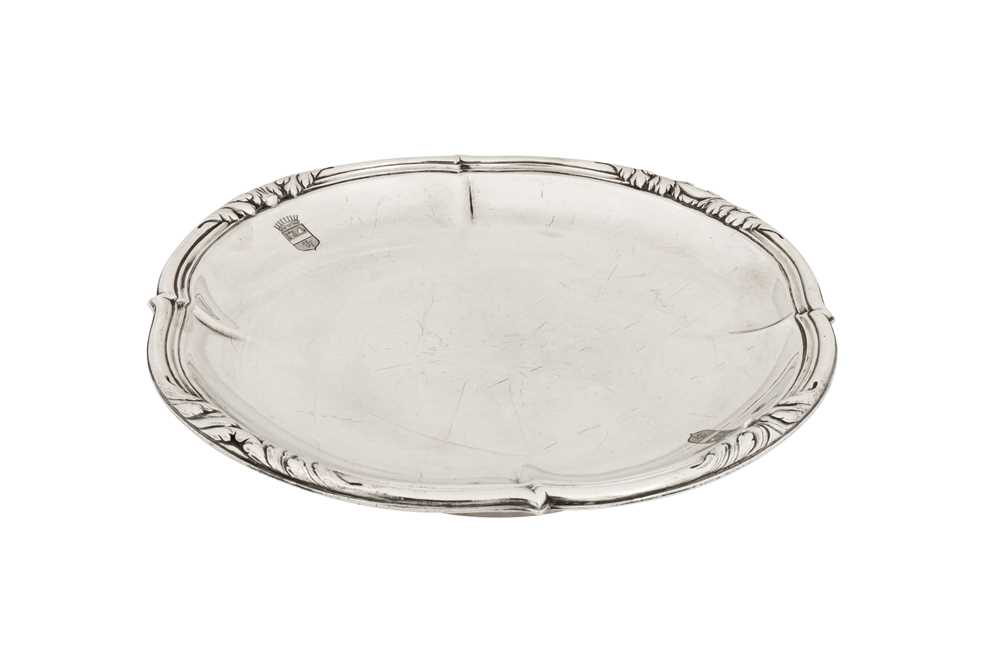 A late 19th / early 20th century French 950 standard silver dish, Paris circa 1900 by Gustav Keller - Image 2 of 5