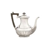 An Elizabeth II sterling silver coffee pot, Sheffield 1965 by Ewart, Perkins & Co Ltd