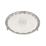 A good George III sterling silver salver, London 1782 by John Crouch I and Thomas Hannam