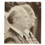 Gorbachev (Mikhail) & Francois Mitterrand