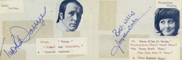Autograph Album.- Vintage Actors & Entertainers