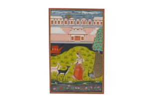 AN ILLUSTRATION TO A RAGAMALA SERIES: THE TODI RAGINI OF HINDOL RAGA Possibly Northern Deccan or Bik