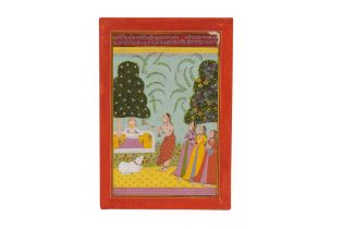 AN ILLUSTRATION FROM A RAGAMALA SERIES: THE BHAIRAVI RAGINI OF BHAIRAVA RAGA Jodhpur, Rajasthan, Nor