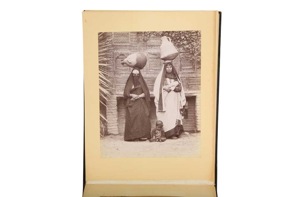 AN ALBUM OF PORTRAITS AND COSTUME STUDIES, WITH PHOTOGRAPHS BY ARNOUX, SEBAH AND OTHERS: EGYPT Egypt - Image 2 of 5