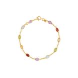 A MULTI-GEM BRACELET