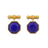 A PAIR OF 18CT GOLD CUFFLINKS BY ASPREY, CIRCA 1990's