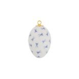 A MEISSEN EGG PENDANT