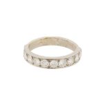 A HALF DIAMOND ETERNITY RING