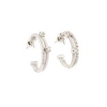 A PAIR OF 'GOA' HALF HOOP EARRINGS BY MARCO BICEGO, CIRCA 2007