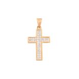 A DIAMOND CROSS PENDANT