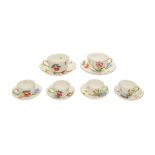 A HEREND 'FRUITS AND FLOWERS' PATTERN PORCELAIN TEA SET