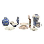 A GROUP OF CHINESE PORCELAIN OBJECTS