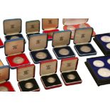 A COLLECTION OF SILVER PROOF COINS