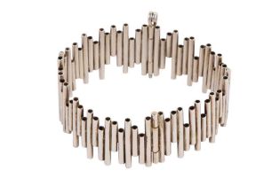 A SILVER MODERNIST BRACELET