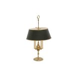 A FRENCH BRASS BOUILLOTTE LAMP, LATE 19TH/EARLY 20TH CENTURY