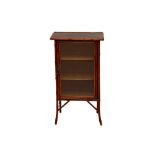 A VICTORIAN AESTHETIC MOVEMENT BAMBOO AND LACQUERED CABINET