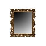 A GILTWOOD CHIPPENDALE STYLE MIRROR