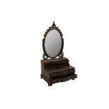 A CHINOISERIE DRESSING TABLE MIRROR