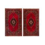 A PAIR OF VERY FINE KASHAN RUGS, CENTRAL PERSIA