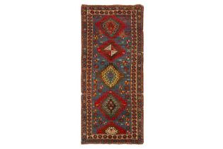 AN ANTIQUE BORJALOU KAZAK RUG, SOUTH CAUCASUS