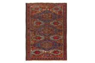 AN ANTIQUE SOUMAC RUG, SOUTH CAUCASUS