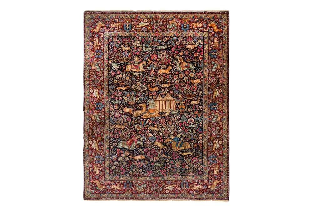 A VERY FINE KIRMAN CARPET, SOUTH PERSIA