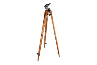 A Ries tripod with two Linhof heads.