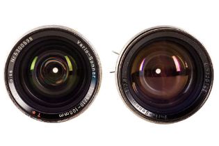 A pair of Carl Zeiss Vario Sonnar lenses.