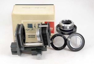 Leitz Bellows Unit & a 14167 Leicaflex to M Adapter.