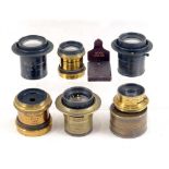 Group of Six Wray Brass Lenses.