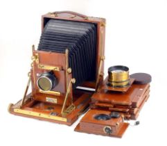 A Magnificent 4-Lens Gandolfi “Precision” Half Plate Field Camera Outfit.