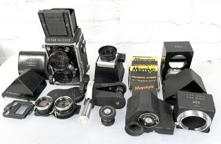 Mamiya C220 with 65mm Wide Angle Lens & Accessories.