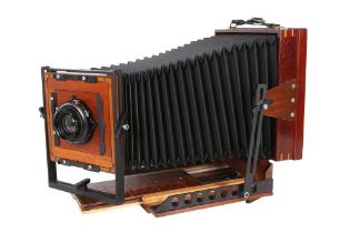 A Handmade 5x4 / 7x5 Field Camera Outfit by Herb Quick.