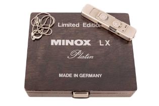 A Minox LX Platin in display box.