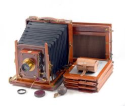 Thornton-Pickard Ruby Half Plate Field Camera Outfit.