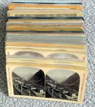 Over 50 Swiss & Italian Alpine Stereo Cards, inc Gabler.