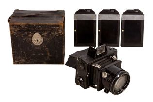 A Rare Zeiss Ikon Ermanox 858/3 Strut Folding Camera