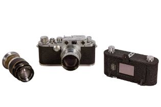 A Leica IIIc 'Sharkskin' Rangefinder Camera Outfit