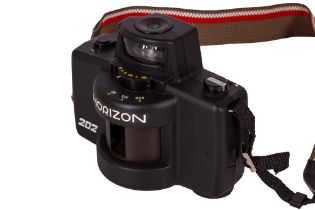 A Horizon 202 35mm Panoramic Camera.