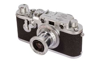 A Leica IIIf Red Dial Rangefinder Camera